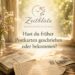 Zeitblüte 35 von 365 - Erinnerungsbrücken Biografiearbeit Demenz